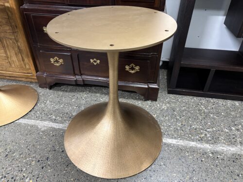 RESTORATION HARDWARE Aero Round Brass Table Base
