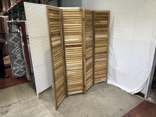 Slatted Wooden Room Divider