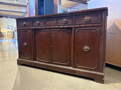 Vintage Mahogany Sideboard with Two Drawers