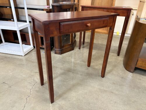 Petite Wooden Entry Table with Drawer