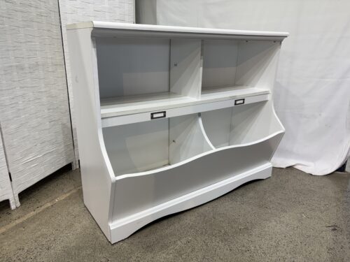 White Multi-Functional Bookcase Toy Storage Bin