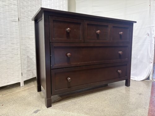 CAFÉ KID Five Drawer Dresser in Dark Walnut