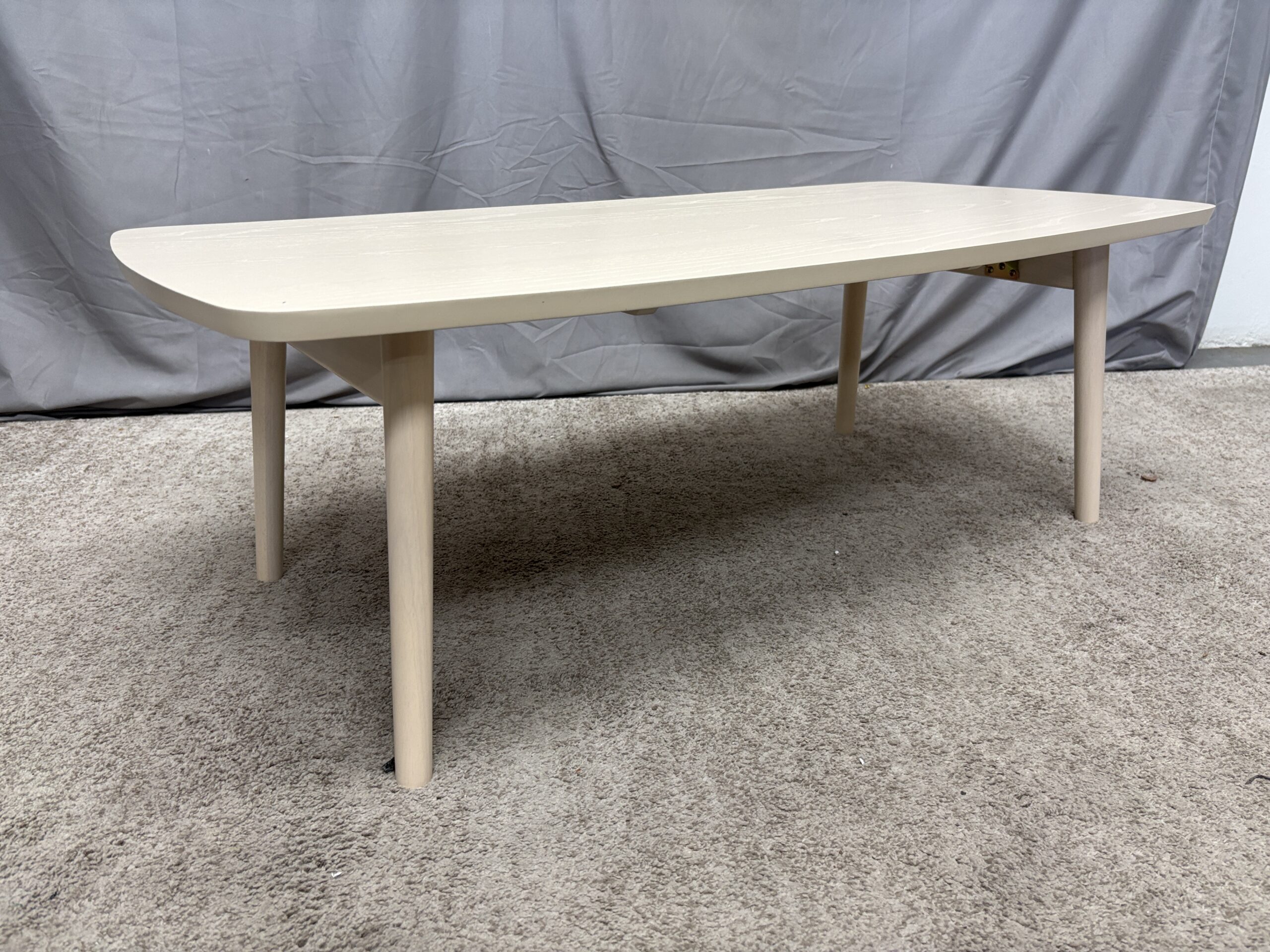 AZUMAYAテーブル AZUMAYA Whitewashed MCM Style Folding Coffee Table | Habitat