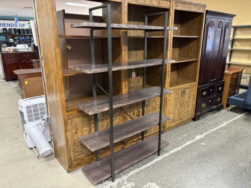 Dark Industrial 5-Shelf Etagere