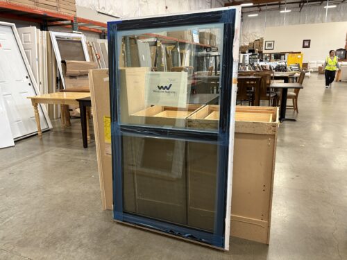 NEW! WINDOW NATION 59x35 Black Vinyl Vertical Sliding Window