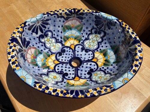 Colorful Ceramic Talavera Style Sink