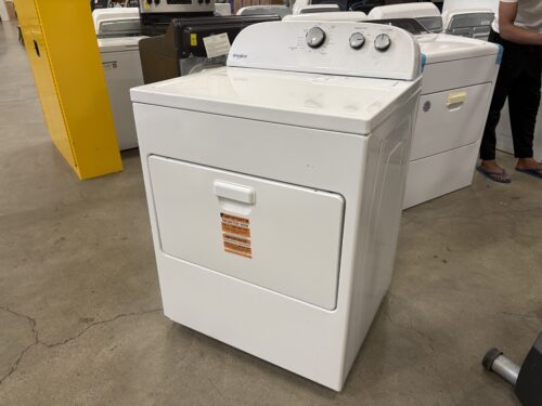 WHIRLPOOL White Electric Dryer with AutoDry and Wrinkle Shield Options Model #WED4950HW0
