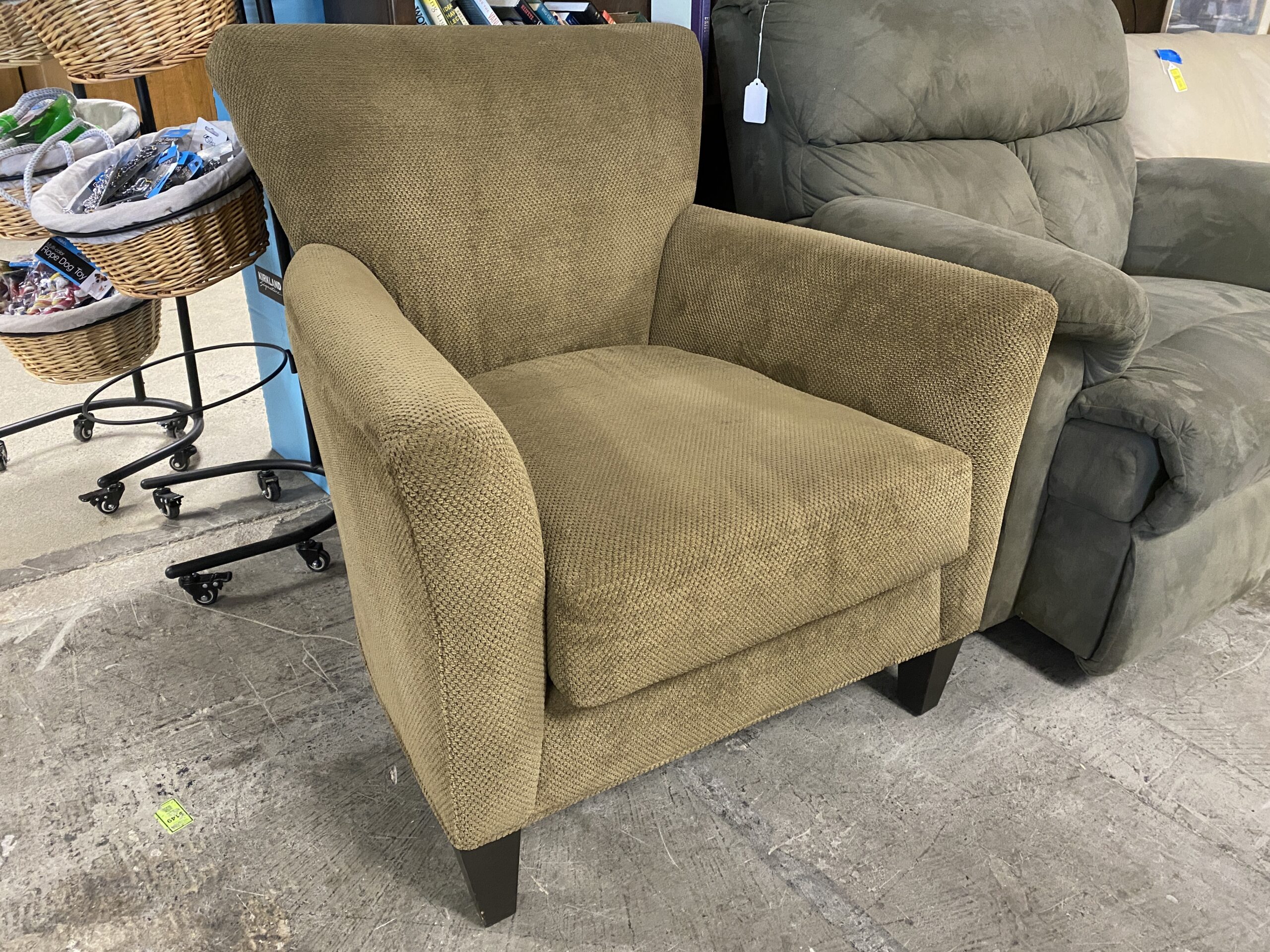 Light Brown Shield Back Armchair