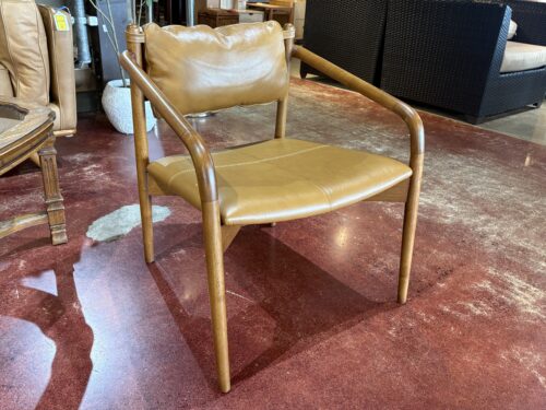 NEW! ARTICLE Lento Italian Leather Lounge Chair - Teres Tan