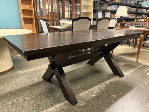 POTTERY BARN Toscana Rustic Vintage Amber Extension Table