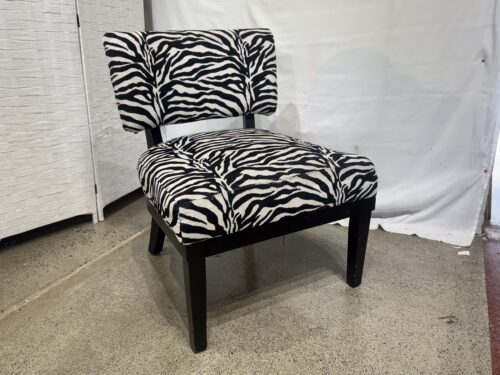 Broad Zebra Accent Chair