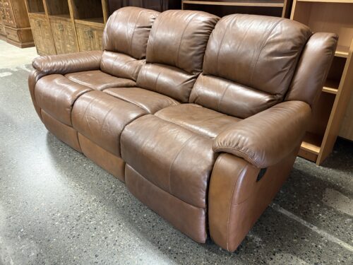 Caramel 3-Seat Manual Reclining Sofa