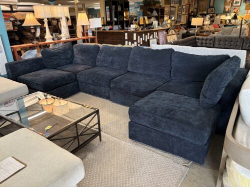 LOVESAC Lovesac Dark Blue 6-Piece Modular Sectional (NO CONNECTORS)