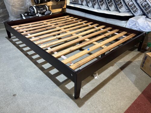 Low-Profile Queen Bed Frame in Espresso