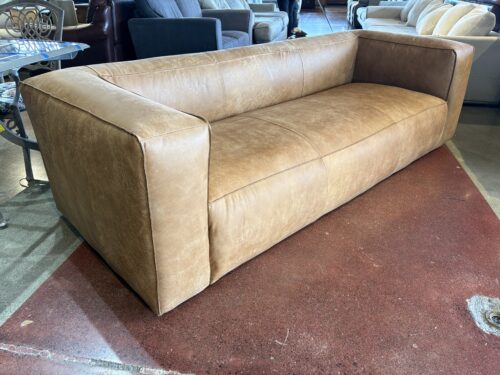 NEW! ARTICLE Cigar Leather Sofa - Rawhide Tan
