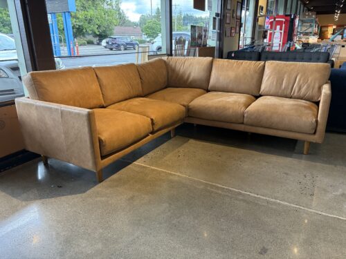 ARTICLE Nirvana 88" Leather Corner Sectional - Dakota Tan