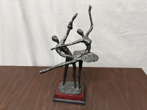 Modern Abstract Metal Sculpture of Ballet Dancers