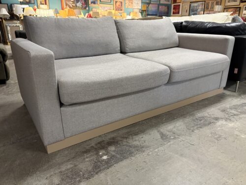 Light Grey Fabric Track Arm Sofa
