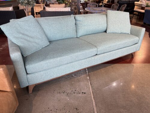 JONATHAN LOUIS Robin's Egg Blue MCM Style Sofa