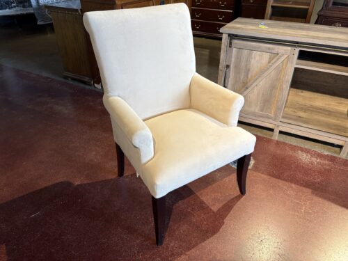 POTTERY BARN Comfort Roll Upholstered Armchair in Off White