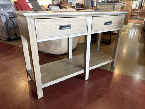 Gilford Console Table in Rustic Gray