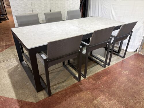 VENTANA Outdoor 7 Piece Extendable Patio Dining Set