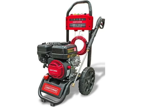CRAFTSMAN 3400-PSI 2.4-GPM Cold Water Gas Pressure washer with 5 Spray Tips Model #CMXGWFN061369