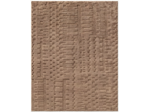 RESTORATION HARDWARE Taru Hand-Knotted 100% Wool Rug in Burnt Caramel