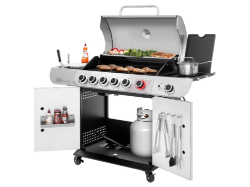 NEW! ROYAL GOURMET 6-Burner BBQ Liquid Propane Gas Grill with Sear and Side Burner
