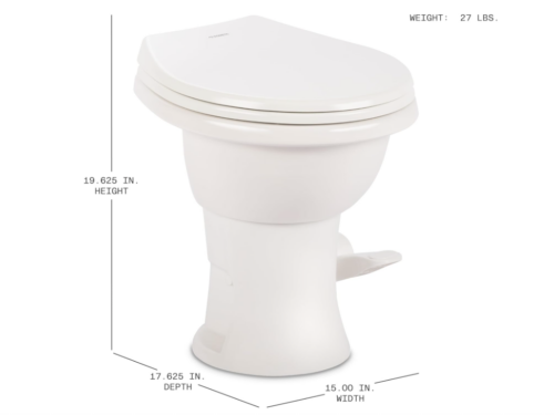 NEW! DOMETIC Complete RV Toilet, Universal Fit Model#GV410