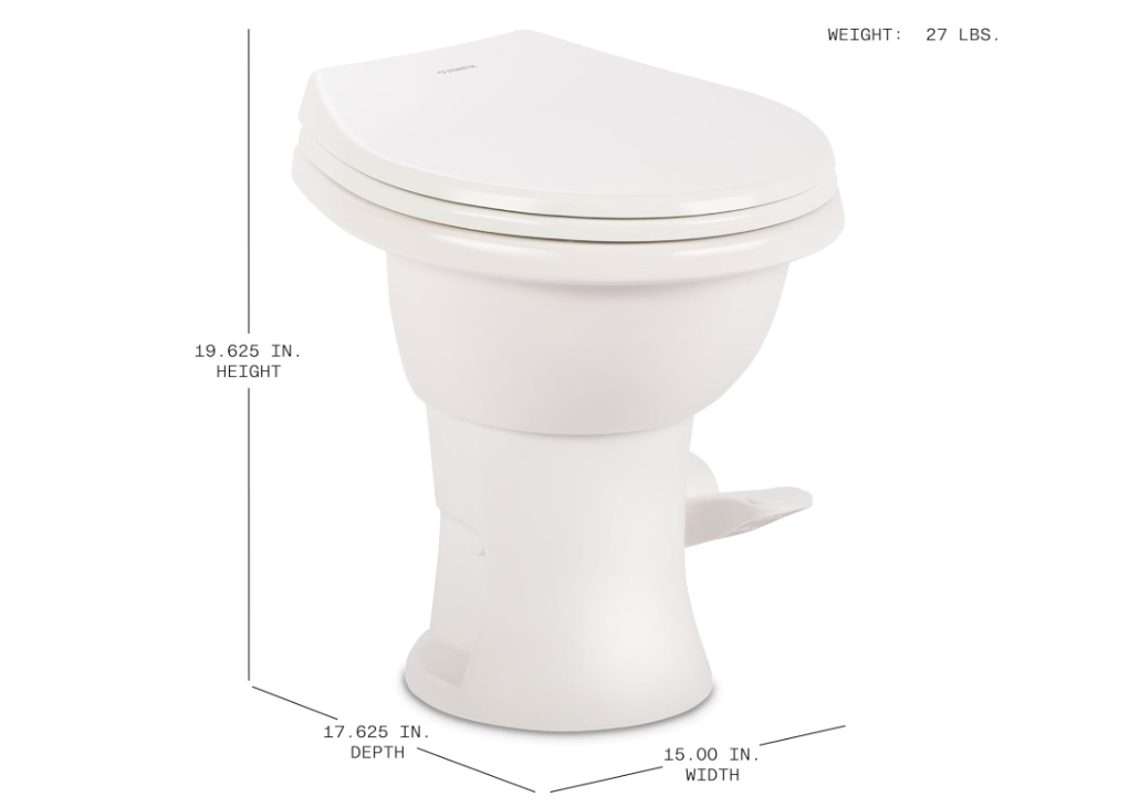 NEW! DOMETIC Complete RV Toilet, Universal Fit Model#GV410