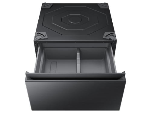 NEW! SAMSUNG Bespoke Laundry Pedestal with Storage Drawer in Brushed Black