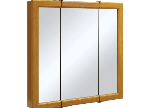DESIGN HOUSE Claremont 30" Medicine Cabinet in Honey Oak
