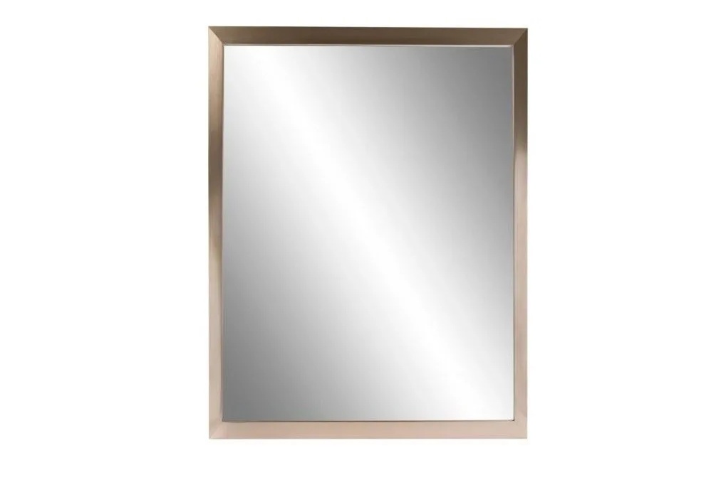 NEW! JENSEN 24×30 Satin Nickel Framed Mirror