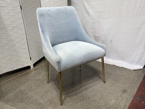 ANTHROPOLOGIE Elowen Dining Chair w/ Gold Hardware