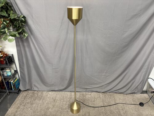 ARTICLE Barbell Brushed Brass Floor Lamp