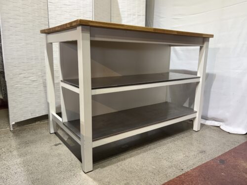 IKEA Stenstorp Kitchen Island w/ Stainless Steel Shelves