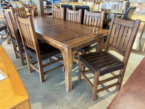 Extending 76"-100" 7-Seater Dining Set