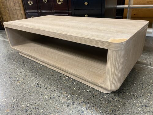 RESTORATION HARDWARE Ciro Open Rectangular Coffee Table in Greige European Fir
