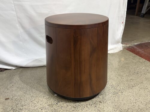 NEW! Solid Walnut Tapered Stool - Clear Stain