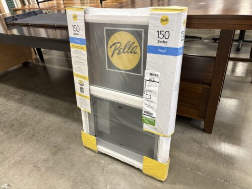 NEW! PELLA 36x24 150 Series White Vinyl Vertical Sliding Window