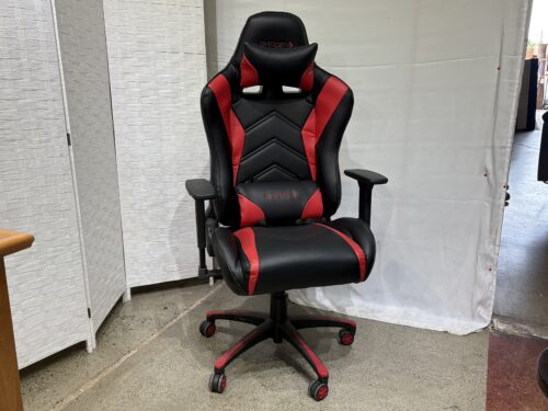 EMERGE Vartan Black & Red Bonded Leather Gaming Chair