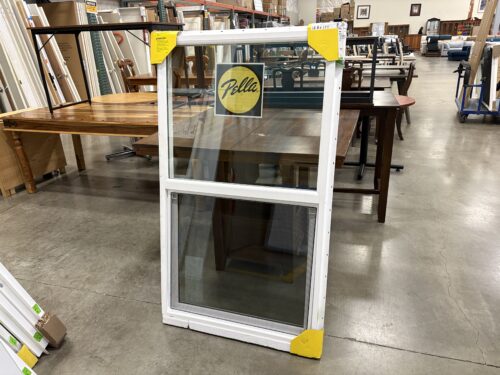 NEW! PELLA 55x32 White Vinyl Vertical Sliding Window
