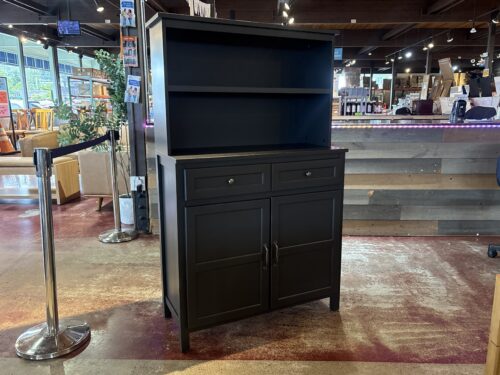 NEW! STYLEWELL Black Wood Transitional Kitchen Pantry