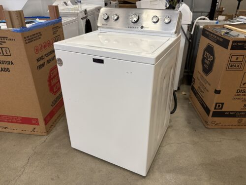 MAYTAG White Top Load Washer with PowerWash Agitator Model # MVWC565FW2