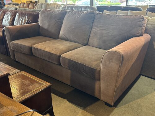 Blush Grey 3-Seater Sofa w/ Attached Cushions