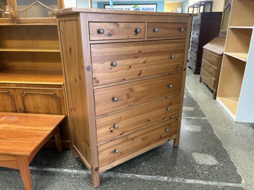 IKEA Hemnes Natural Finish 6-Drawer Tall Dresser