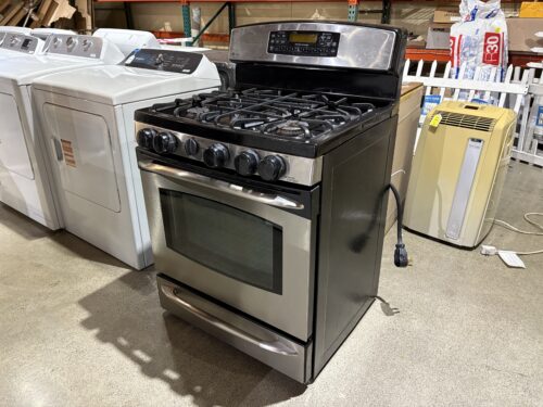 GE PROFILE 30" Free-Standing Dual-Fuel Double Oven Range Model # J2B918SEK3SS