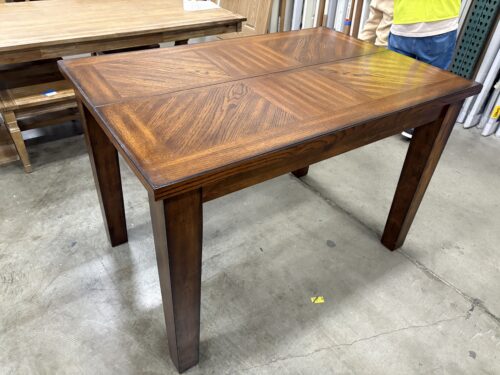 REGAL LIVING Amber Finished Counter Height Extendable Dining Table with Internal Butterfly Leaf