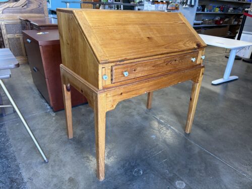 BORKHOLDER Amish Crafted Natural Finish Cherry Drop-Front Secretary Desk